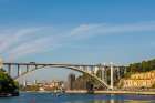 Arrabida Bridge (Ponte da Arrabida) over the Douro River, Porto, Portugal. Art Print